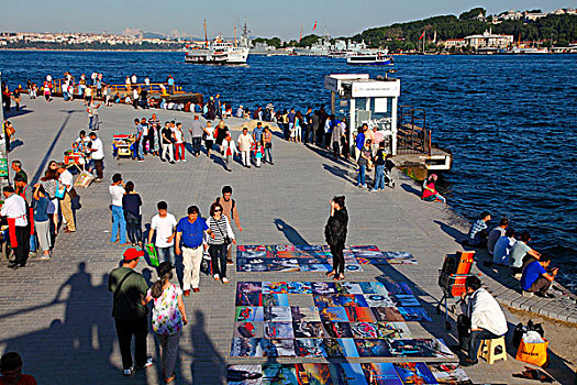 土耳其,伊斯坦布尔,地区,靠近,加拉达塔,桥
