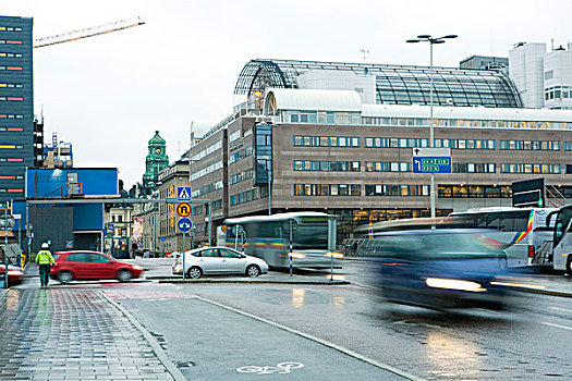 瑞典,斯德哥尔摩,模糊,城市交通