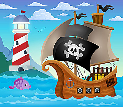 海盗船,主题,图像