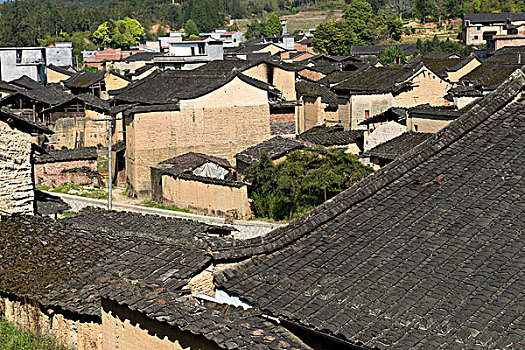 福建闽东屏南县黛溪镇古村落北墘村,民居老宅