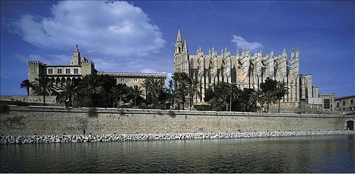 大教堂,马略卡岛,巴利阿里群岛,西班牙,欧洲