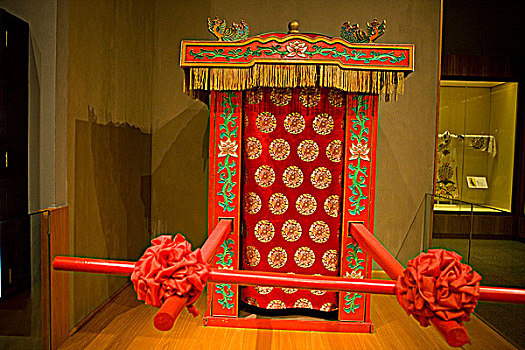 轿子,展示,香港,文化遗产,博物馆