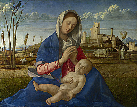 圣母玛利亚,草地,艺术家