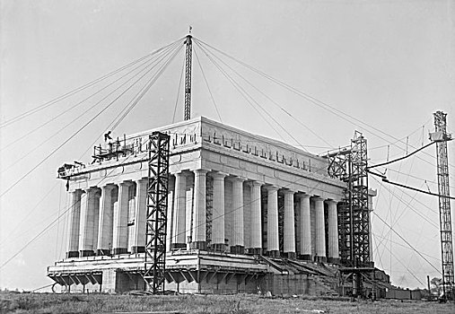 林肯纪念堂,施工,华盛顿特区,美国,建筑,历史