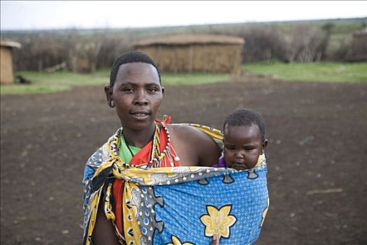 肖像,儿子,马赛马拉国家保护区,肯尼亚