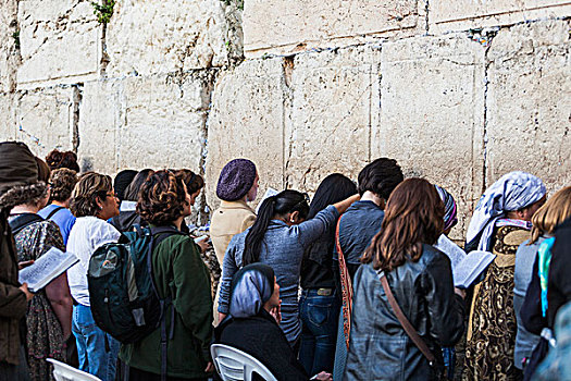 人,站立,哭墙,耶路撒冷,以色列