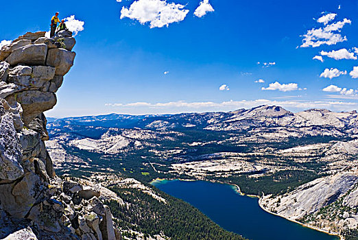 攀登者,顶峰,区域,优胜美地国家公园,加利福尼亚