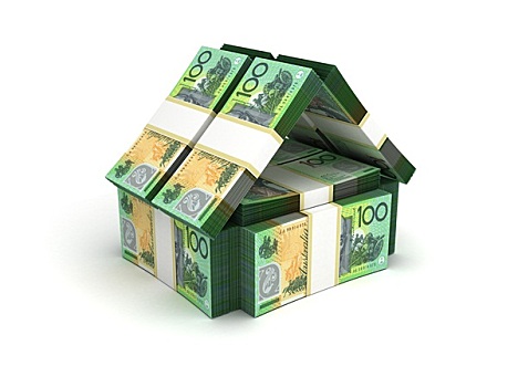 房地产,概念,澳大利亚,美元