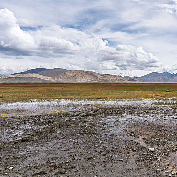 西藏日喀则佩枯措湖畔