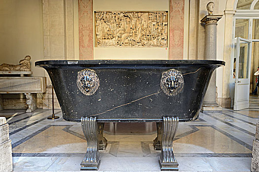 浴缸,梵蒂冈,博物馆,梵蒂冈城,罗马,意大利,欧洲