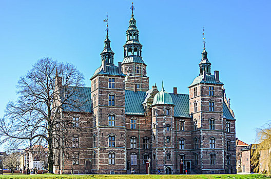 外景,城堡,哥本哈根,丹麦