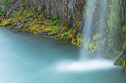 瀑布,神,冰岛,欧洲