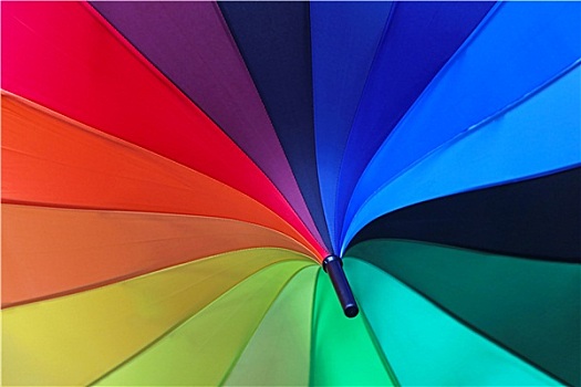 伞,彩虹