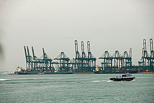 新加坡,港口,船