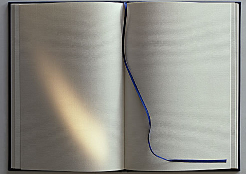 翻书,留白,页面,蓝带