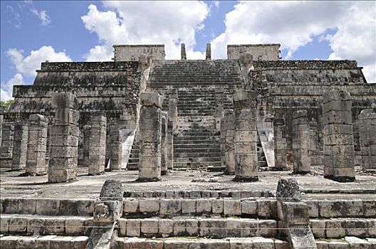武士神庙,奇琴伊察,新,世界奇迹,玛雅,托尔特克文明,考古,挖掘,尤卡坦半岛,墨西哥,中美洲