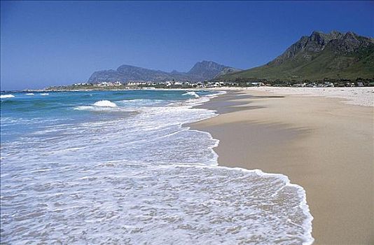 海洋,海滩,靠近,开普敦,西海角,南非