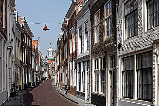 特色,小巷,历史,城镇,中心,米德尔堡,荷兰,欧洲