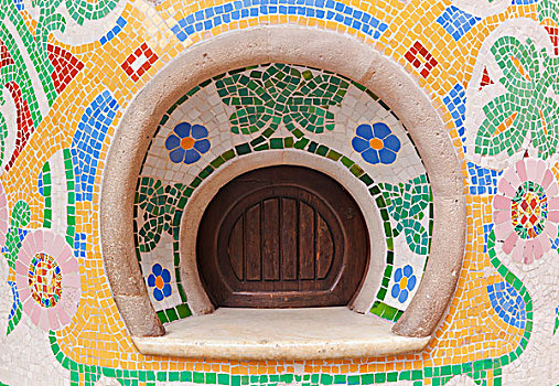 盒子,图案,彩色,瓷砖,巴塞罗那,加泰罗尼亚,西班牙