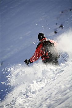 滑雪者,雪地,瑞典