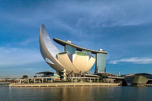 码头,沙,酒店,博物馆,蓝天,云,新加坡,亚洲