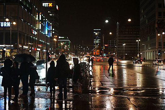 雨,百货公司,购物,商场,夜晚,柏林