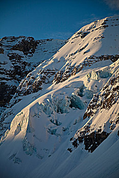 冰河,山,库特尼国家公园,不列颠哥伦比亚省,加拿大