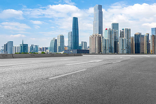 城市道路和建筑景观