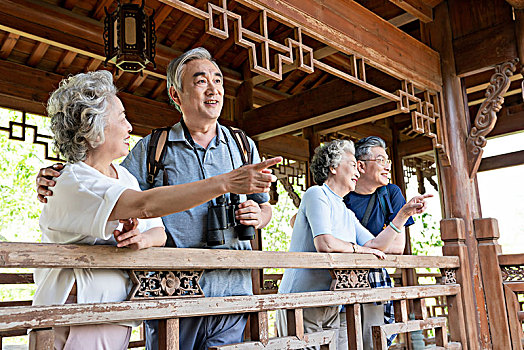 老年夫妻旅游