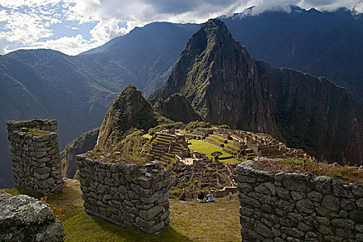 旅游,古迹,马丘比丘,安第斯山,山,早晨,雾气,秘鲁