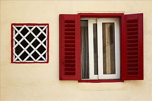 马耳他,窗户,特写,房子,街道