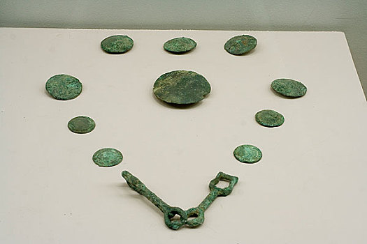 内蒙古博物馆陈列战国青铜马面饰