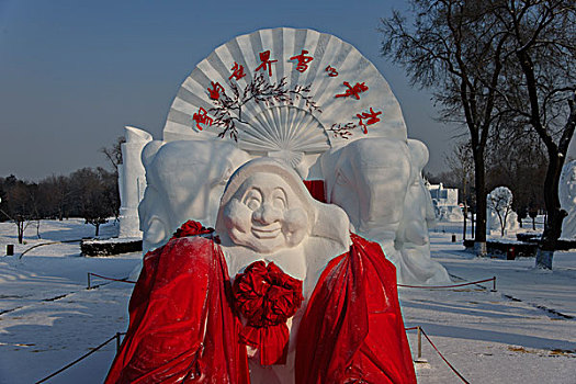 哈尔滨太阳岛公园雪雕展