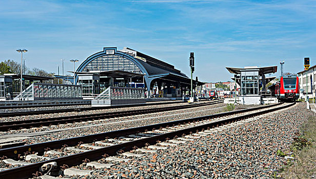 基拉,中心,火车站,2005年,2007年,图林根州,德国,欧洲