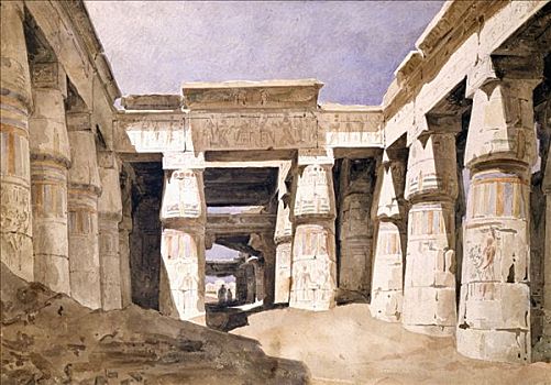 庙宇,19世纪,艺术家