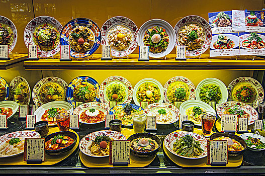 餐馆,日本,展示,菜单,塑料制品,食物,京都