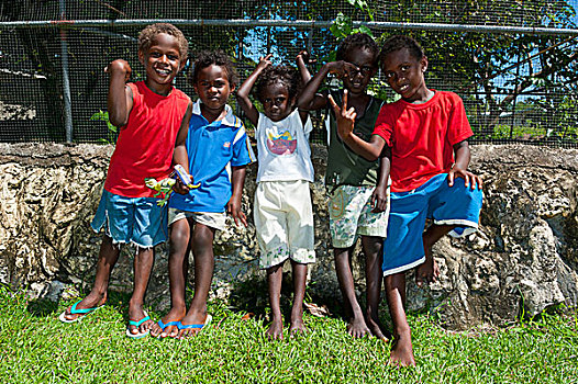 小孩,霍尼亚拉,所罗门群岛,太平洋