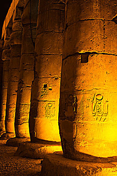 象形文字,柱子,卢克索神庙,路克索神庙,埃及