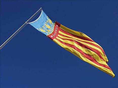旗帜,区域,瓦伦西亚,西班牙