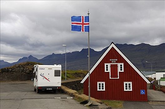 旅游信息,旗帜,冰岛,欧洲