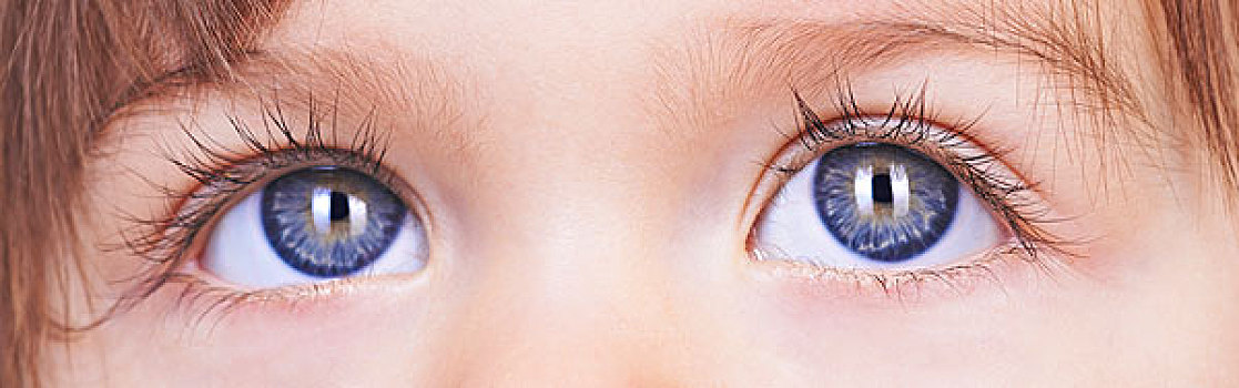 特写,婴儿,蓝眼睛