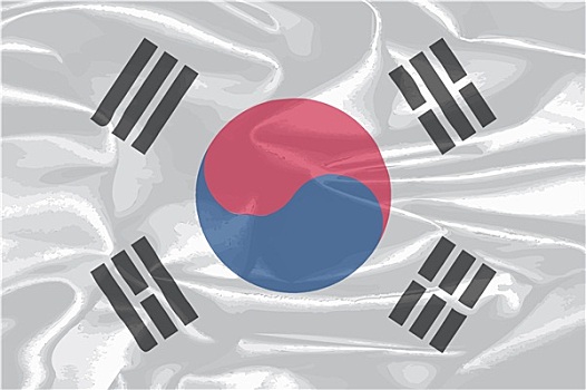 南,韩国,丝绸,旗帜