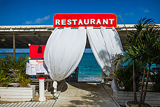 法国,西印度群岛,容器,美食,加勒比,餐馆,遮篷