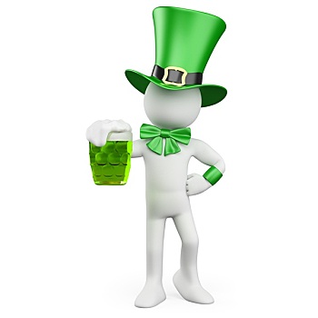 男人,庆贺,白天,绿色,啤酒,帽子