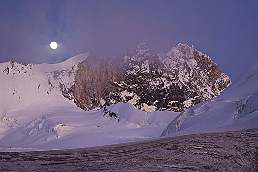 西北地区,满月,阿尔卑斯山,瑞士