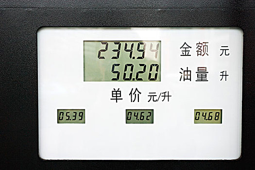 数字显示器,中国,油泵