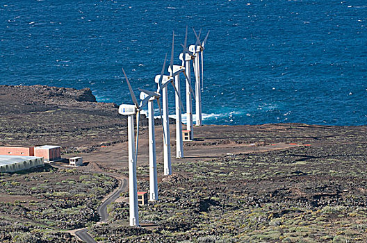 风车,海岸,特内里费岛,加纳利群岛,西班牙