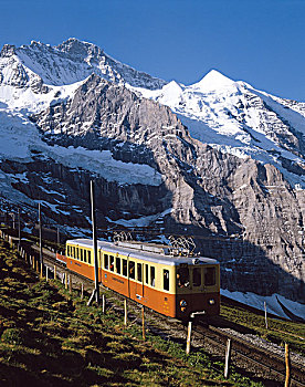 瑞士,伯恩高地,少女峰,齿轨铁路