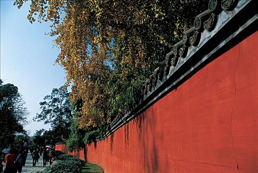 中国元素红墙