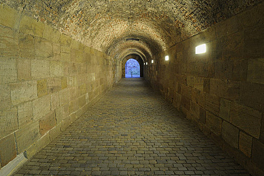 隧道,纽伦堡,城堡,巴伐利亚,德国